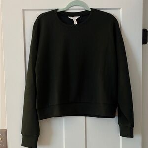 SPANX Air Essentials Green Crewneck Sweatshirt